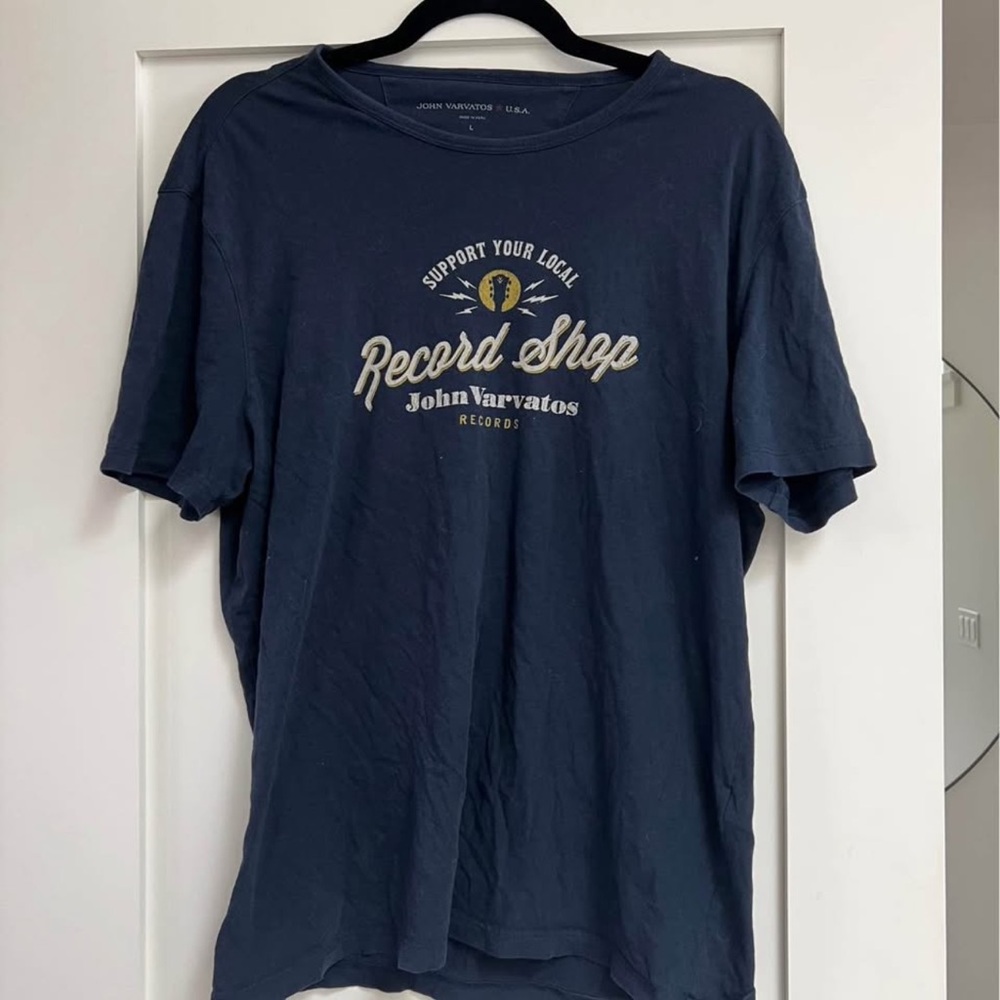 John Varvatos Blue Short Sleeve Tee